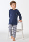 Pigiama lungo a righe blu scuro - Nightwear per bambini