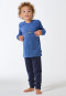 Pyjama lange frottee manchetten vos blauw - Kids Nightwear
