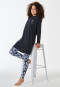 Schlafanzug lang Leggings Katze navy - Teens Nightwear
