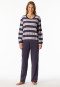 Pyjama lange frottee streepjes indigo - Casual Essentials