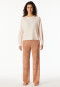 Schlafanzug lang Interlock champagner - Modern Nightwear