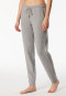 Hose lang Interlock Bündchen grau-meliert - Mix+Relax