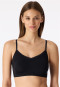 Naadloos bustier met uitneembare pads, kant, zwart - Invisible Soft Lace