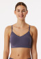 Bustier seamless herausnehmbare Pads Spitze indigo - Invisible Soft Lace