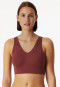 Bustier seamlessherausnehmbare Pads Spitze burgund - Invisible Soft Lace