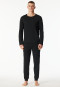 Pyjama long poignet noir - Modern Nightwear
