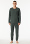 Long pyjamas with dark green cuffs - Modern Nightwear