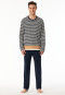 Long pyjamas striping midnight blue - Casual Nightwear