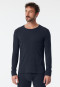 Shirt langarm nachtblau - Comfort Fit