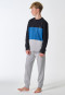Pyjama lange pyjama colour blocking grijs - Teens Nightwear