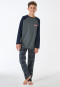 Schlafanzug lang Karo dunkelgrün - Teens Nightwear