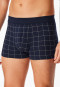 Shorts Fine Interlock chequered midnight blue - Fine Interlock