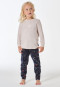 Long pyjamas with beige mottled cuffs - Family