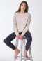 Long pyjamas with beige mottled cuffs - Family