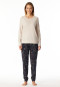 Pyjama lange manchetten beige - Family