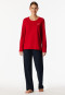 Lange pyjama hart rood - Family