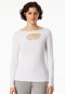 Langarmshirt Doppelripp Cutout weiß - SCHIESSER 150 Years