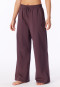 Langere broek van Heavy Single Jersey, cacaobruin - Mix+ Relax