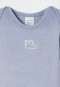 Body langarm Frottee blau - Baby