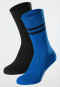 Men's Socks, 2-pack, black/blue - fashion