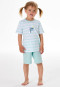 Pigiama corto onde delfino turchese - Kids Nightwear