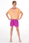 Pigiama corto arancio pesca-arancio - Teens Nightwear