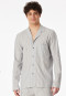 Shirt long-sleeve woven fabric linen stripes admiral - Mix+Relax