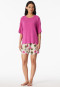 Short pyjamas pomegranate fuchsia - Casual Fashion