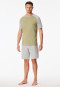 Short pyjamas striping grass green - 95/5