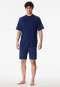 Short pyjamas tie-dye effect navy -Modern Essentials