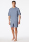 Pyjama korte oversized blauwgrijs - Modern Nightwear