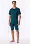 Pigiama corto verde mare profondo - Modern Bonded