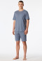 Short pyjamas blue-grey - Modern Bonded