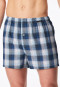 Boxershorts set van 2 stuks geweven stof blauw patroon - Boxershorts multipack