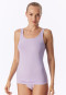 Top con spalline, confezione da 2, lillà/blu scuro - Modal Essentials