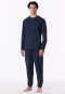 Lange oversized pyjama in deep sea blue - Modern Nightwear