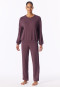 Long Jersey Knit Cuffs Lounge Set, cocoa brown - Mix+ Relax