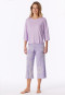 Schlafanzug 3/4-lang Interlock orchid - Modern Nightwear