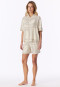 Pyjama kurz Webware seasalt bedruckt - Selected Premium