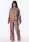 Long-Sleeved Flannel Pyjamas, Warm, Multicolor Chequered - Selected! Premium Warming