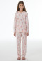 Lange pyjama met bloemenmotief, bonbonroze - Nightwear