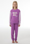 Long Pyjamas with Cuffs, Berry - Nightwear