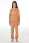 Schlafanzug lang Frottee Bündchen ratan - Nightwear