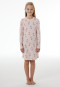 Camicia da notte a maniche lunghe con motivi floreali rosa confetto - Nightwear