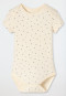 Lot de 3 bodys pour bébé à manches courtes en jersey côtelé, couleur crème - Bébé