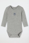 Lot de 3 bodys pour bébé à manches longues, côtelés brossés, multicolores - Bébé