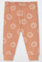 Pyjama long pour bébé, 2 pièces, en tissu côtelé fin, couleur « brique brûlée » - Bébé