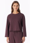 Shirt met lange mouwen, cacaobruin - Mix+ Relax