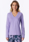 Long-Sleeve V-Neck Shirt in Soft Purple - Mix+ Relax