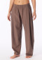 Long Flannel Pants, Herringbone, Brown-Mottled - Mix+ Relax